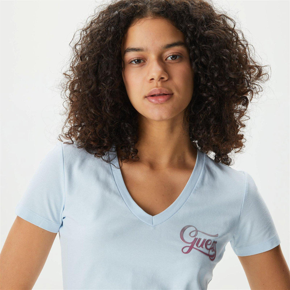 SS VN SHADED GLITTERY TEE 