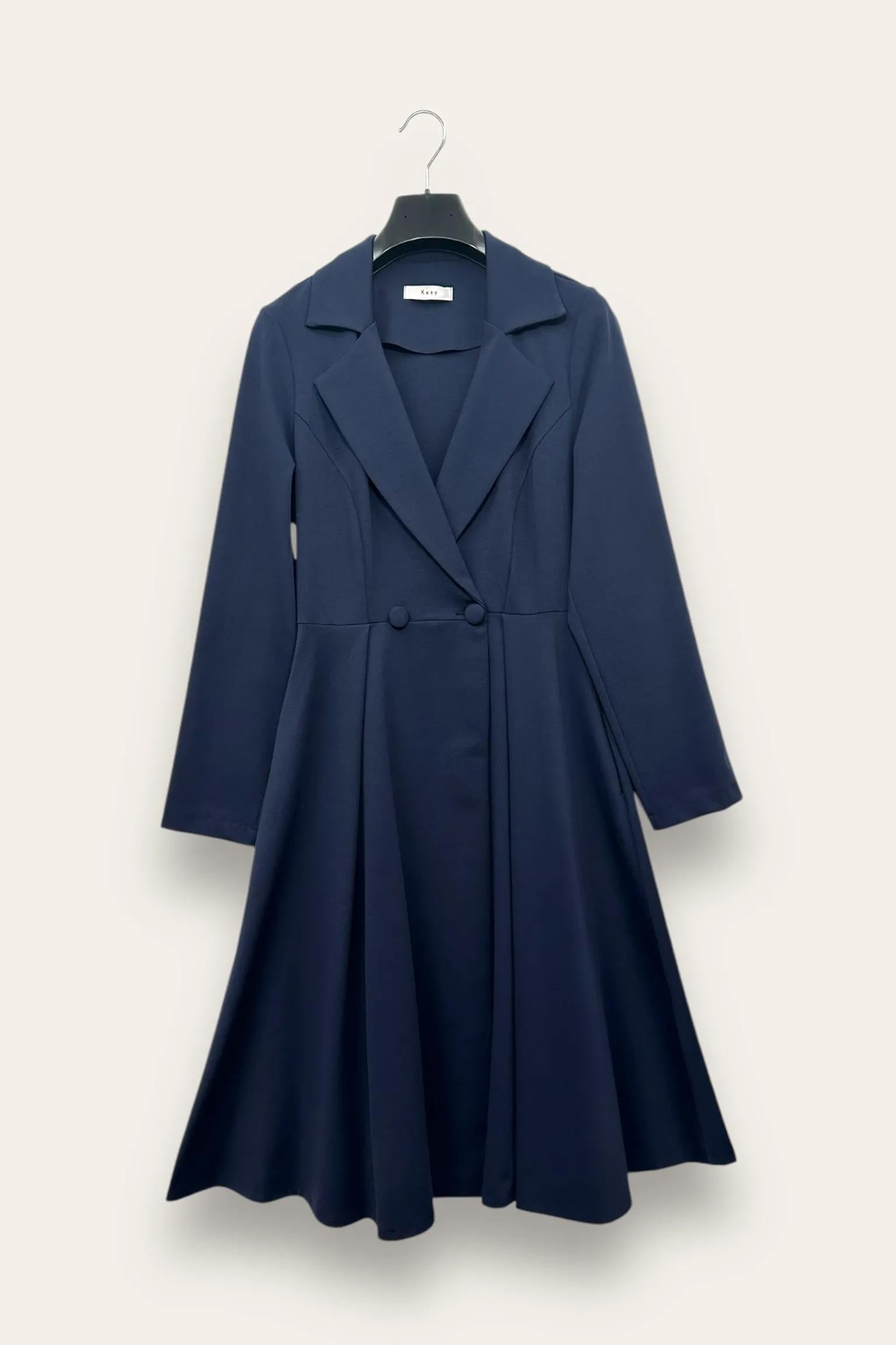 Trench punto milano AM-10660-AM-8051/Blu LOVEme