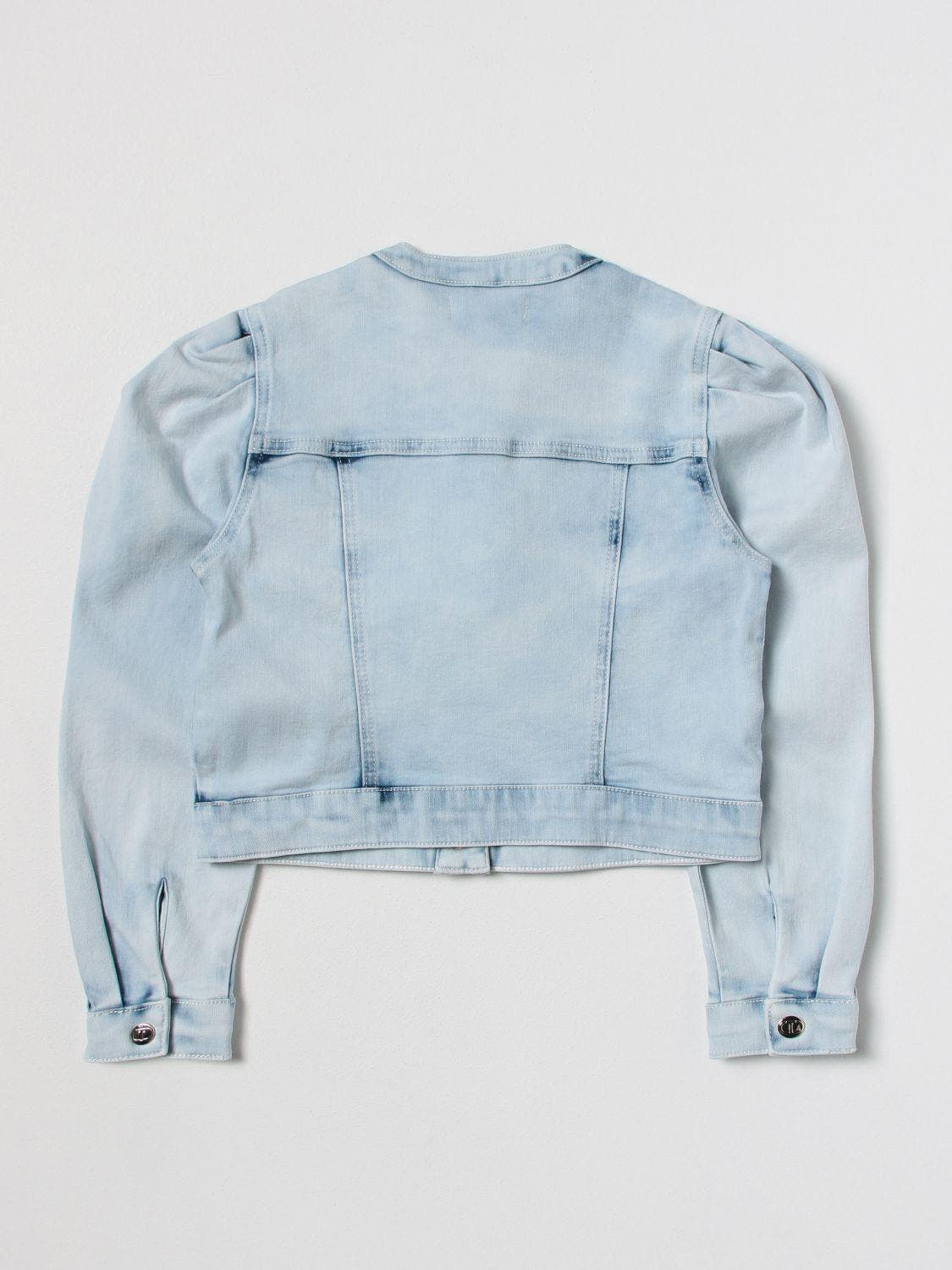 GIUBBINO DENIM CON DETTAGLIO PAILLETTES 