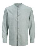 JJESUMMER LINEN BLEND BAND SHIRT L/S SN 