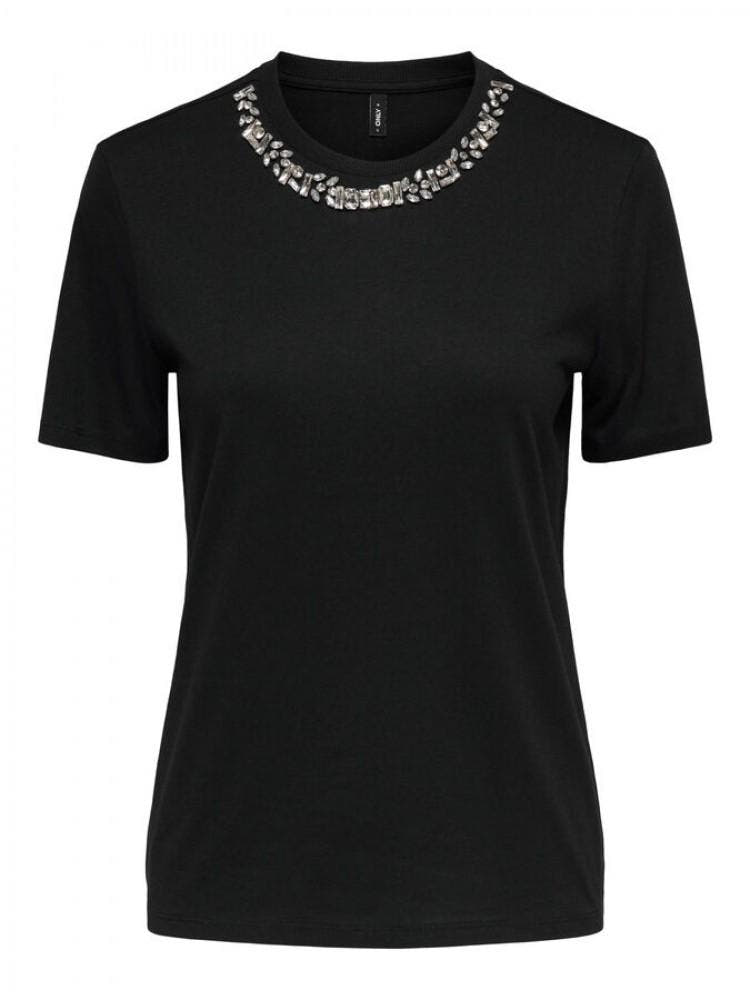 15343568/Black Rhinestone necklace ONLY