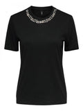 ONLY ONLPARKER S/S O-NECK BLING TOP BOX JRS