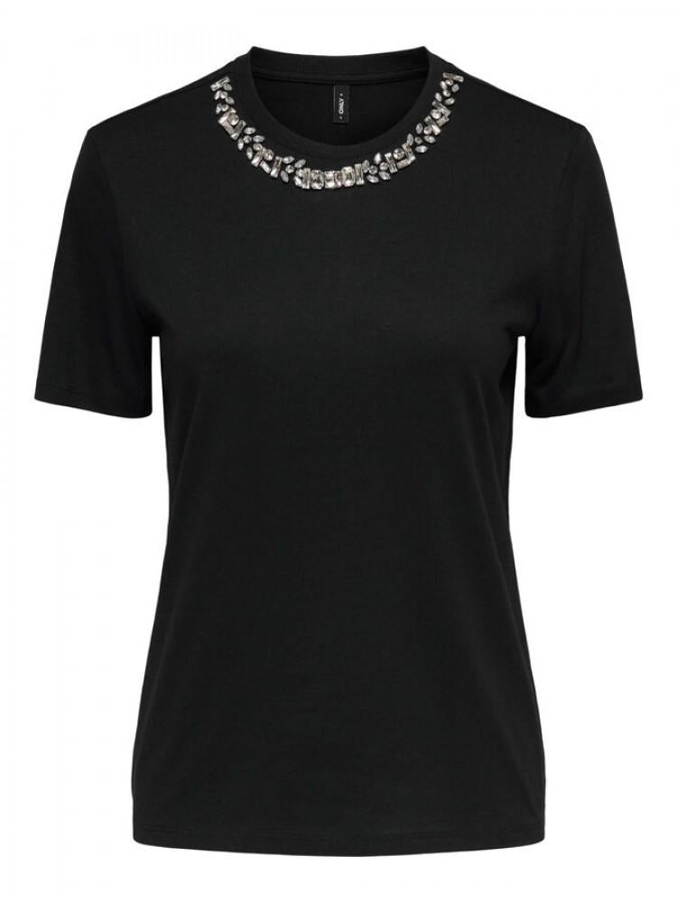 15343568/Black Rhinestone necklace ONLY