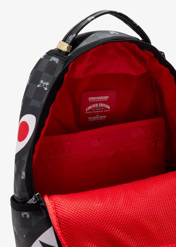 GRAY PEEKING CHARACTER<BR/>CHECK BACKPACK 