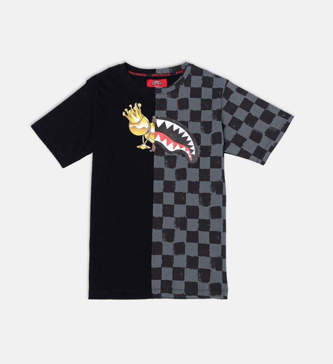 ASTROMANE SPLIT BLACK T-SHIRT SPY1354/BLACK SPRAYGROUND