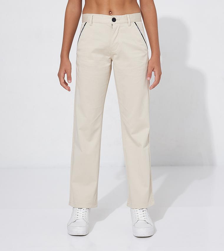 CEREMONY TWILL CHINO PANTS IB0IB01678/ACI CALVIN KLEIN JEANS