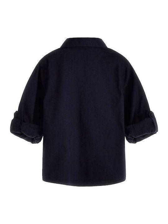 STR. POPLIN ADJ. LS SHIRT 