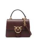 PINKO LOVE ONE TOP HANDLE MINI LIGHT  VITELLO SETA