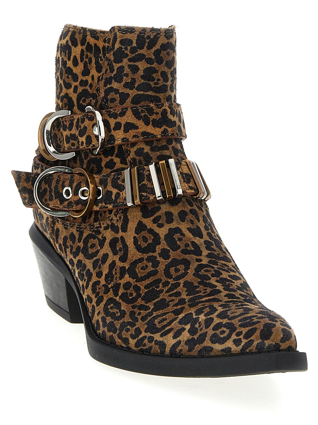 TEX 13 - ANKLE BOOT PRINTED COW SUEDE 