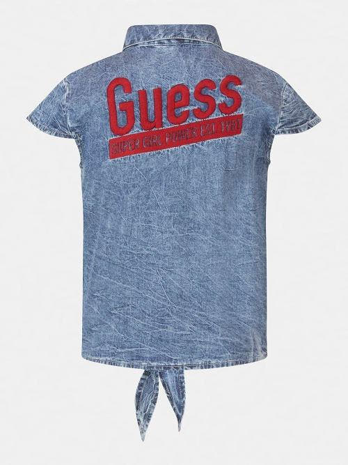 DENIM KNOT SS SHIRT 