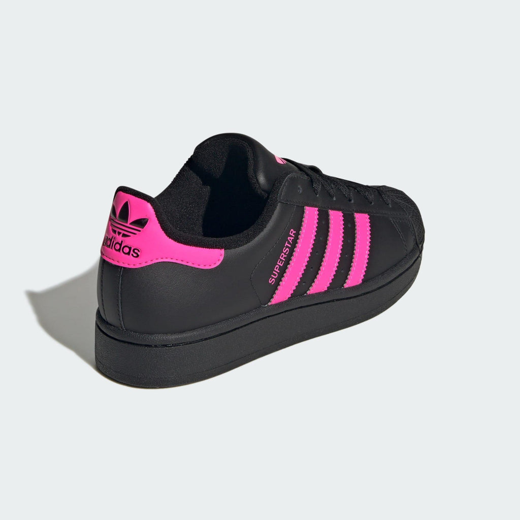 SUPERSTAR II J      CBLACK/LUCPNK/CBLACK 