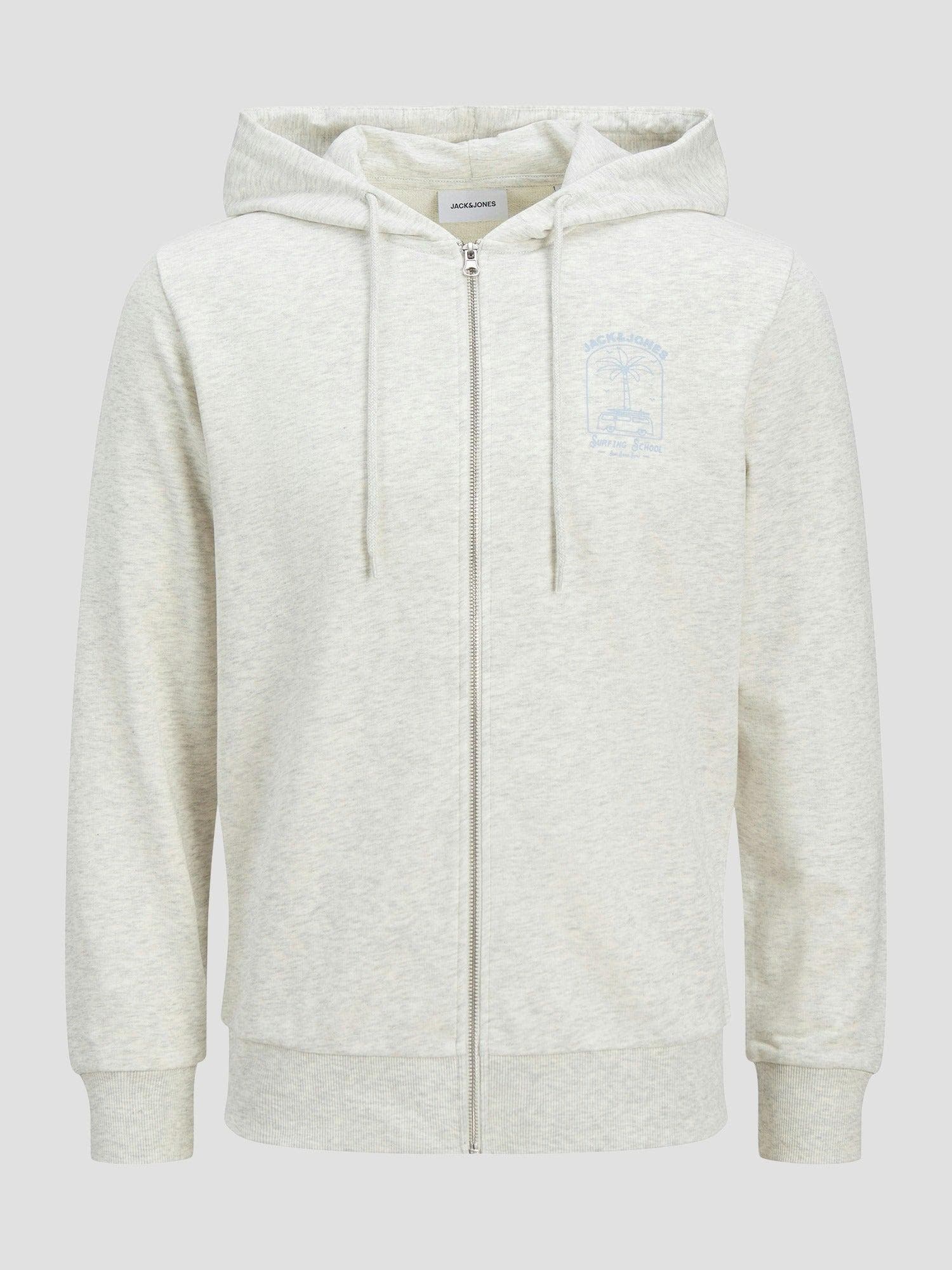 12269428/White Melange JACK AND JONES