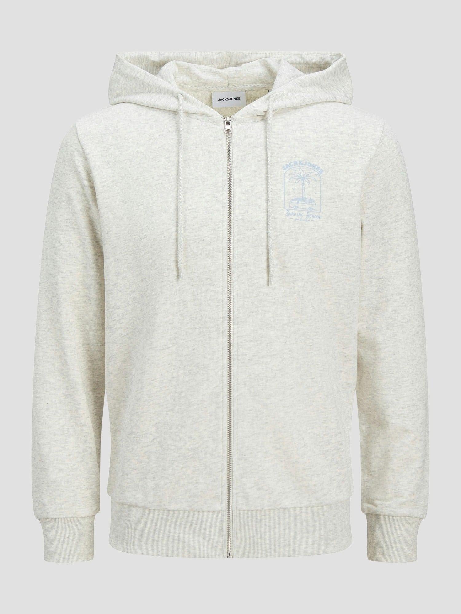 12269428/White Melange JACK AND JONES