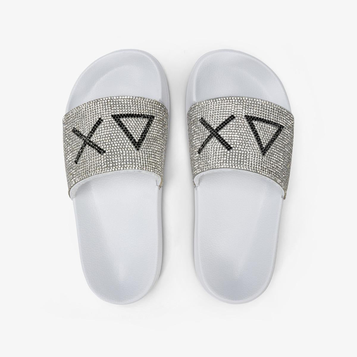 GIRL'S SLIPPERS LOGO STRASS 