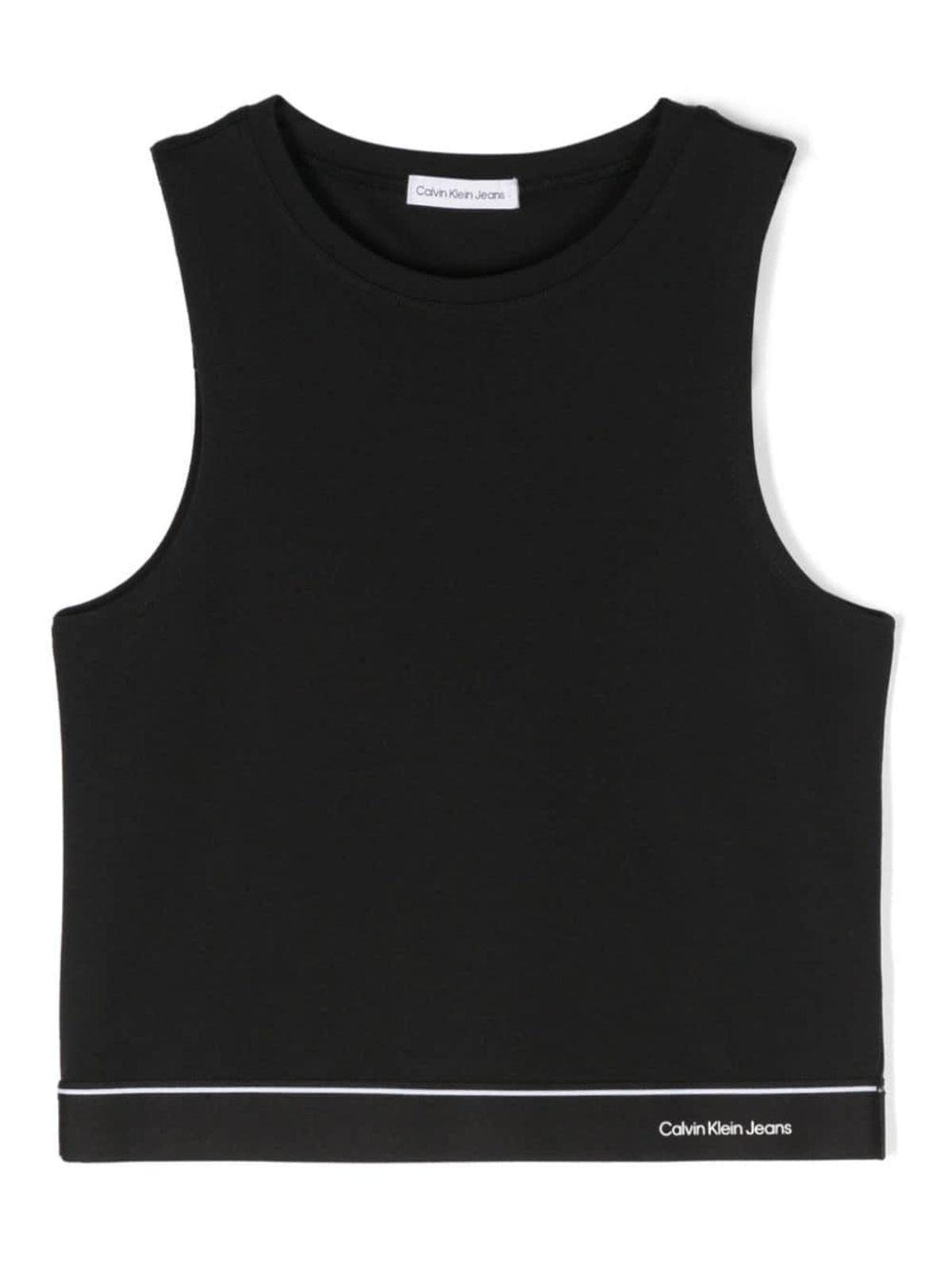 LOGO TAPE SLEEVELESS PUNTO TOP 