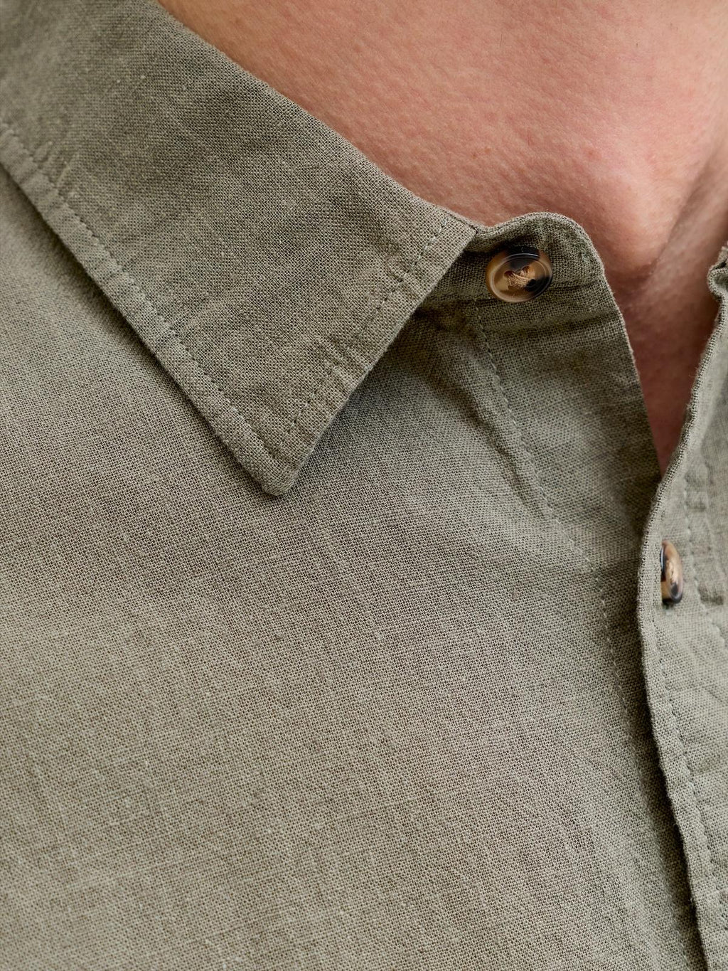JJESUMMER LINEN BLEND SHIRT L/S SN 