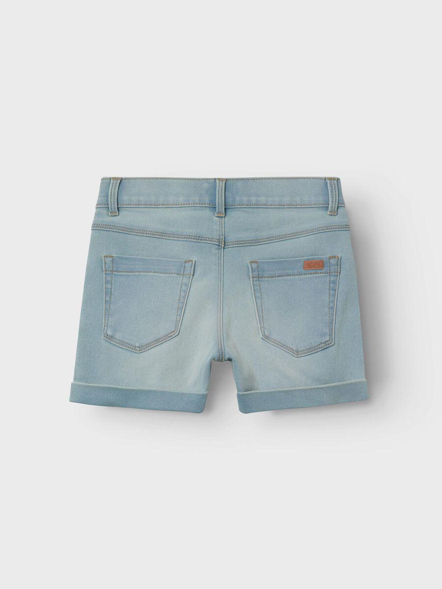NKFSALLI SLIM DNM SHORTS 6470-TX NOOS 13212184/LIGHT BLUE DENIM NAME.IT