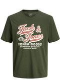 JACK AND JONES JJELOGO TEE SS O-NECK 2 COL AW25 SN