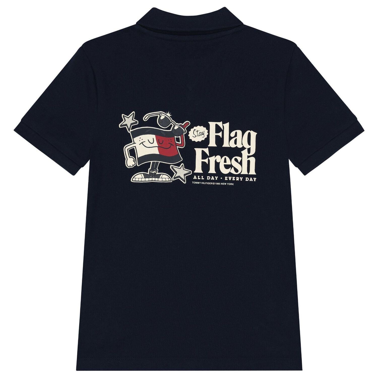 FLAG FUN REG POLO SS KB0KB09595/C1G TOMMY HILFIGER