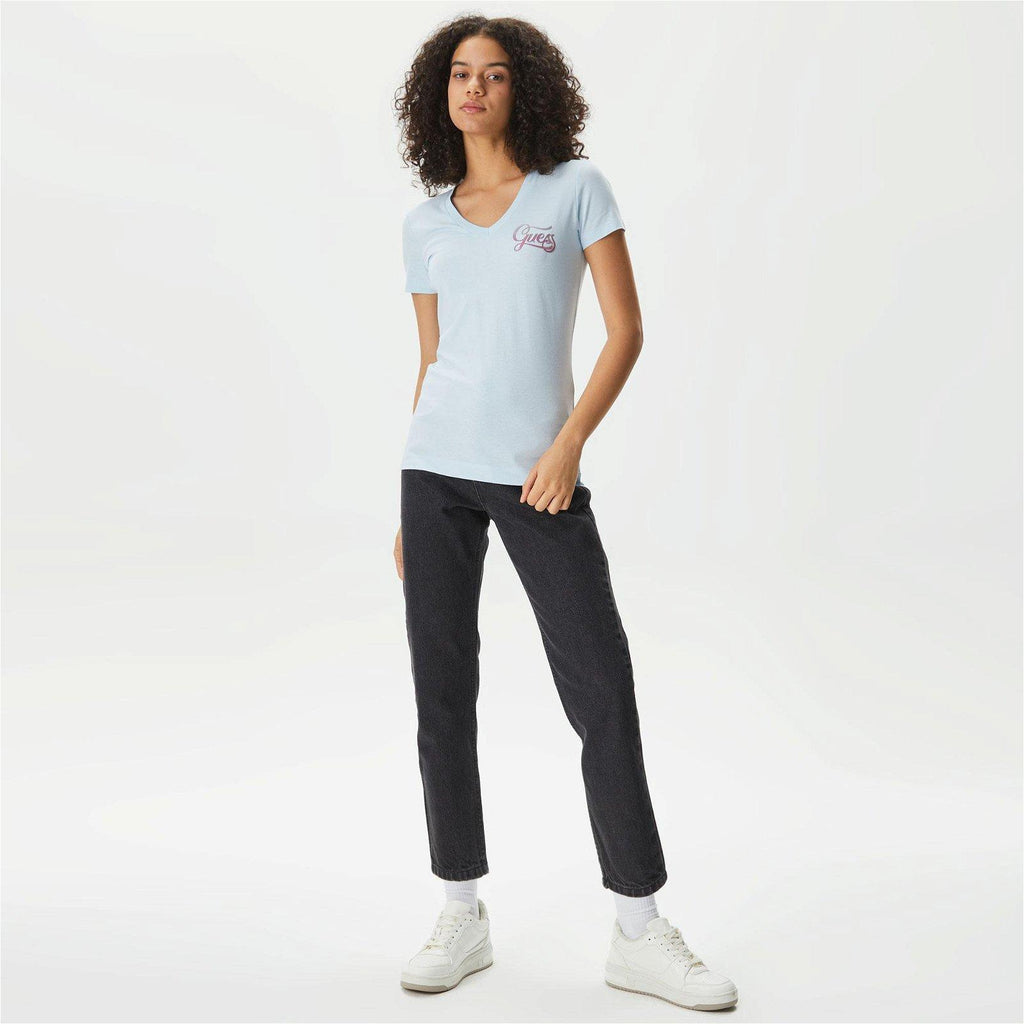 SS VN SHADED GLITTERY TEE 