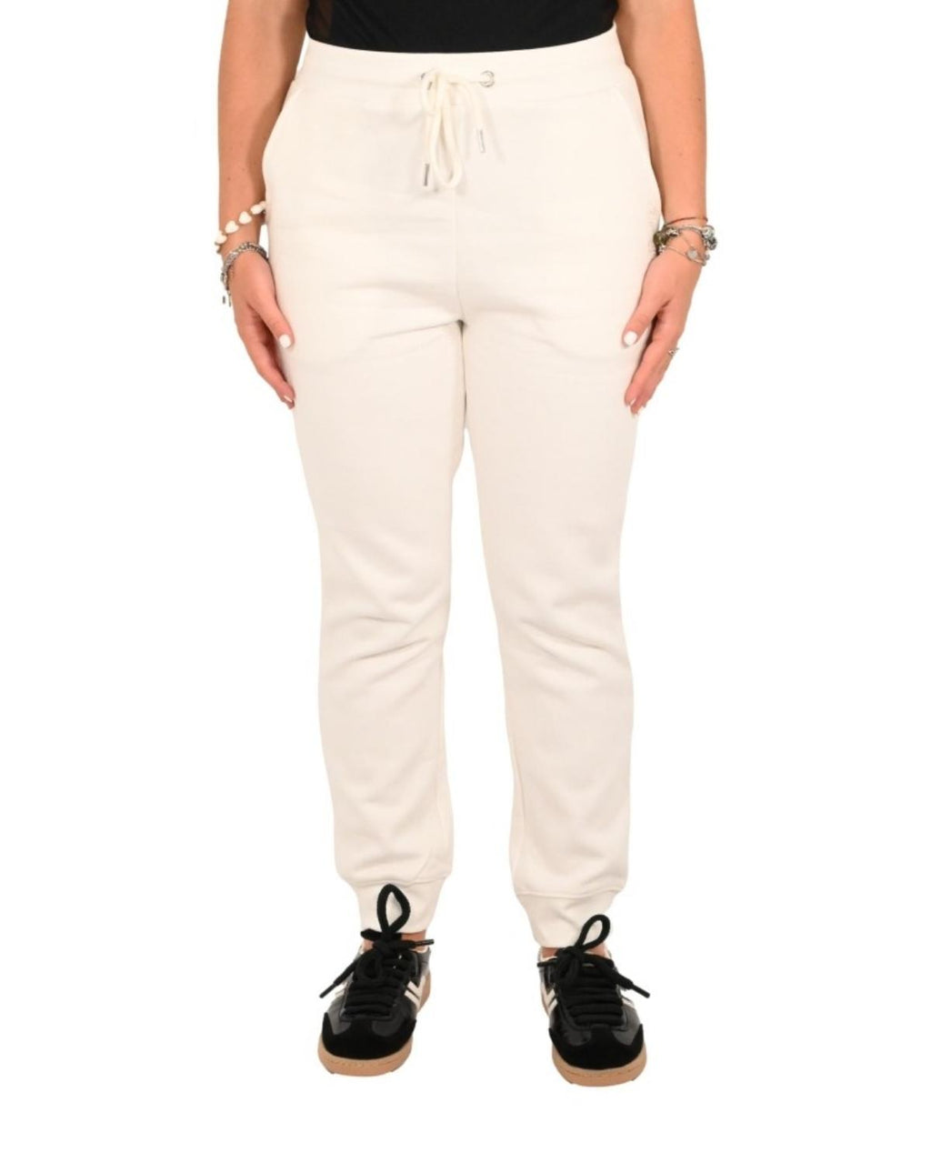 PANTALONE IN FELPA MW9620002/OFF WHITE MARKUP