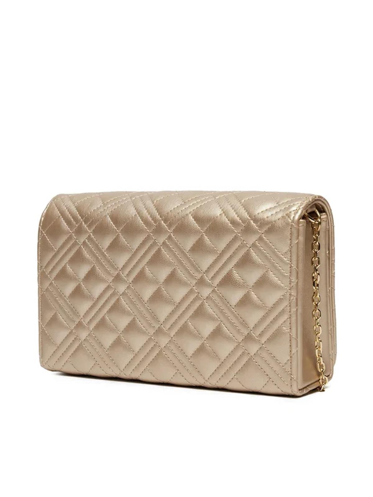 BORSA QUILTED PU METALLIC SILVER 