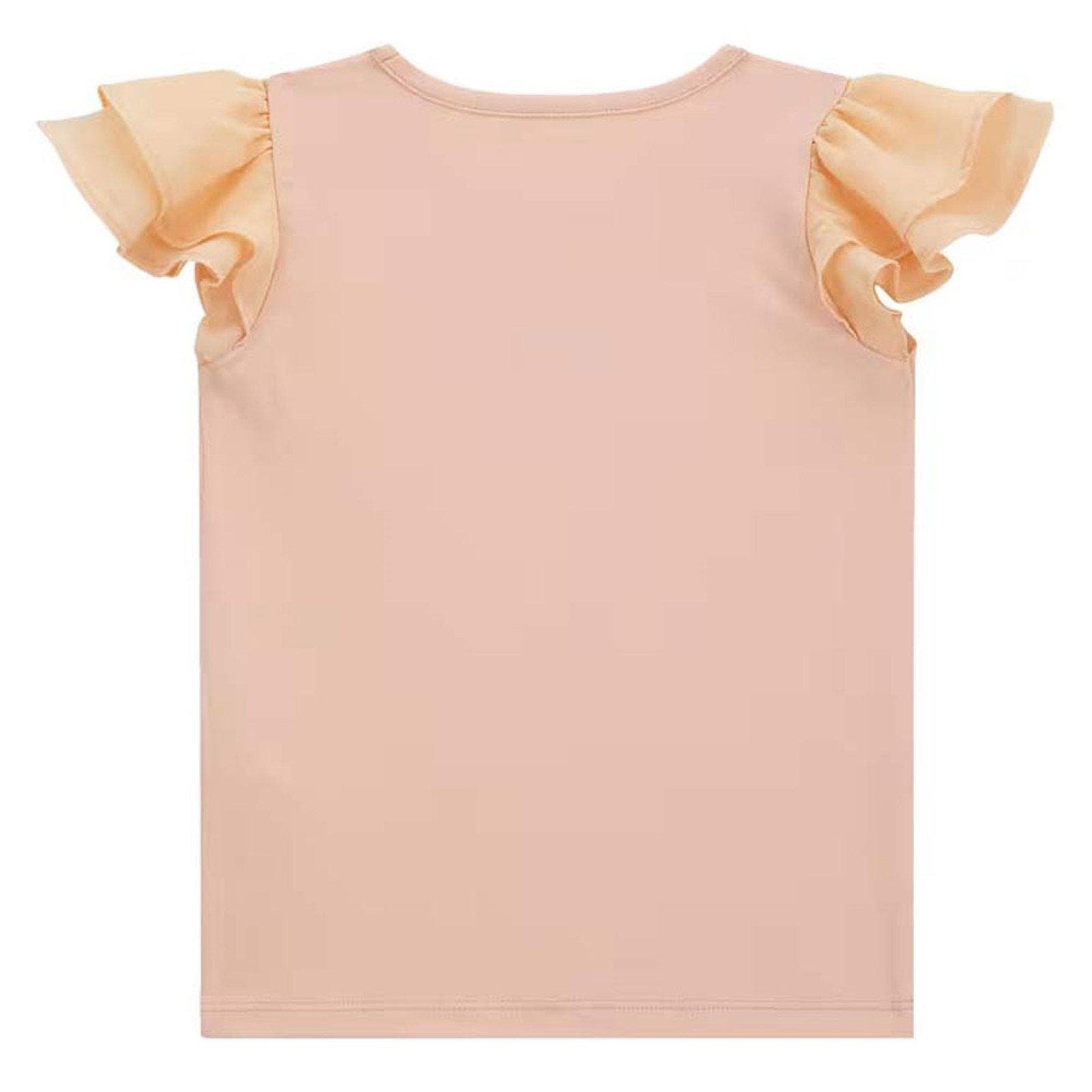 SS T-SHIRT W/CHIFFON 
