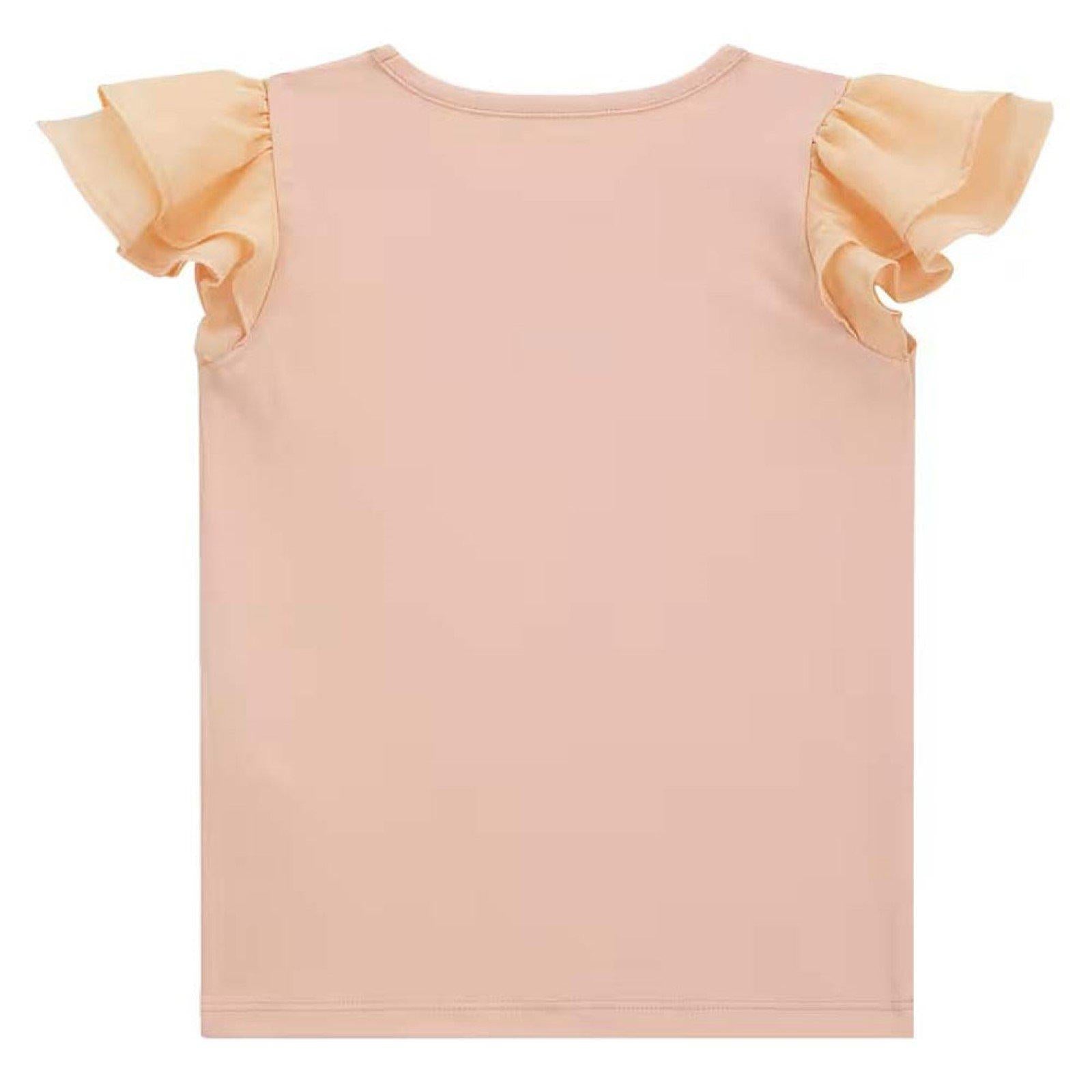 SS T-SHIRT W/CHIFFON 