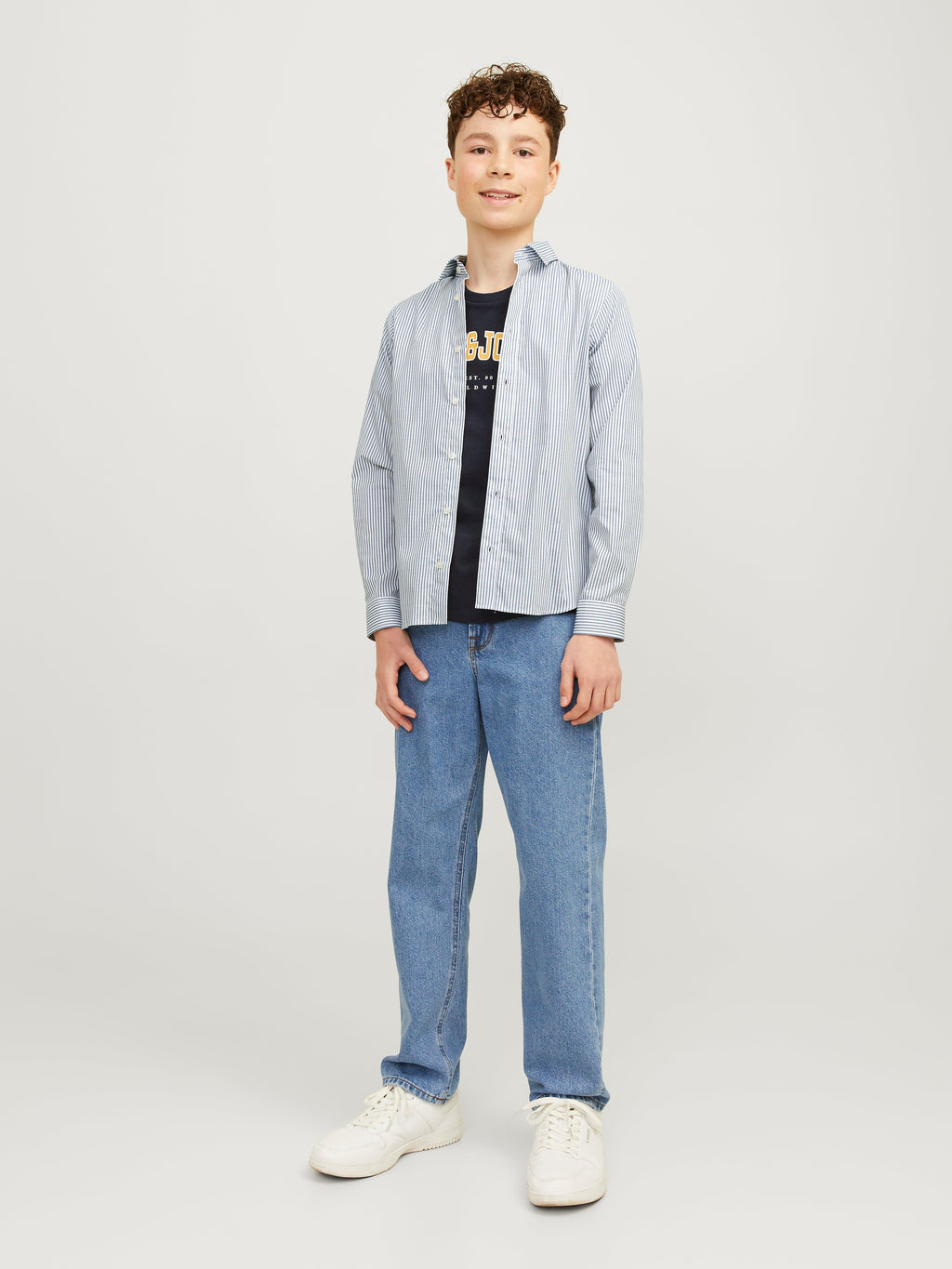 JJJOE PRINT SHIRT LS AW 24 JR 
