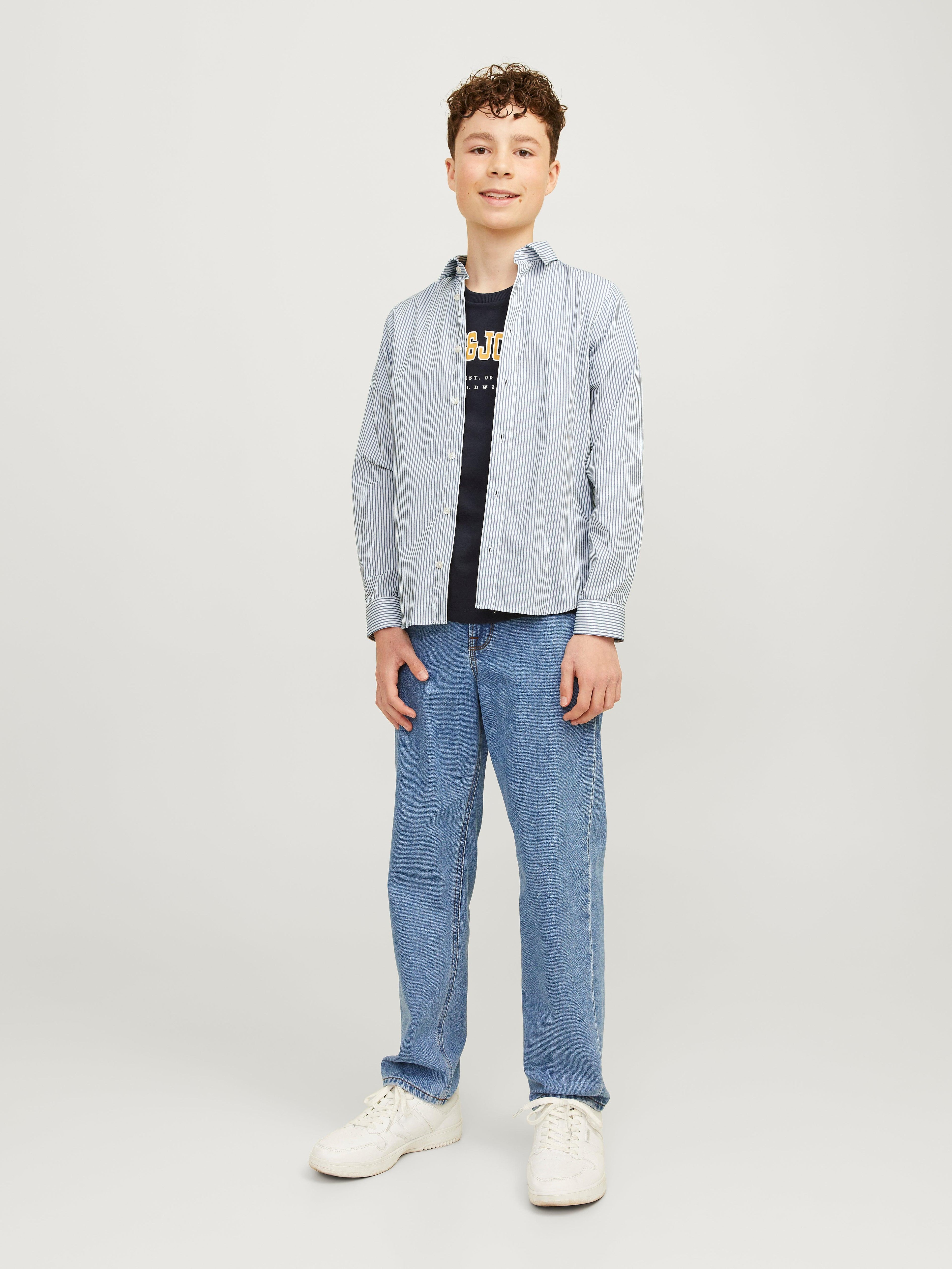 JJJOE PRINT SHIRT LS AW 24 JR 