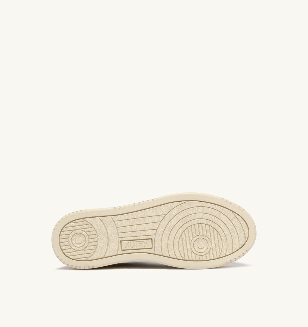 PLATFORM LOW WOM-LEAT/LEAT PTLW-LL15/WHT/WHT AUTRY