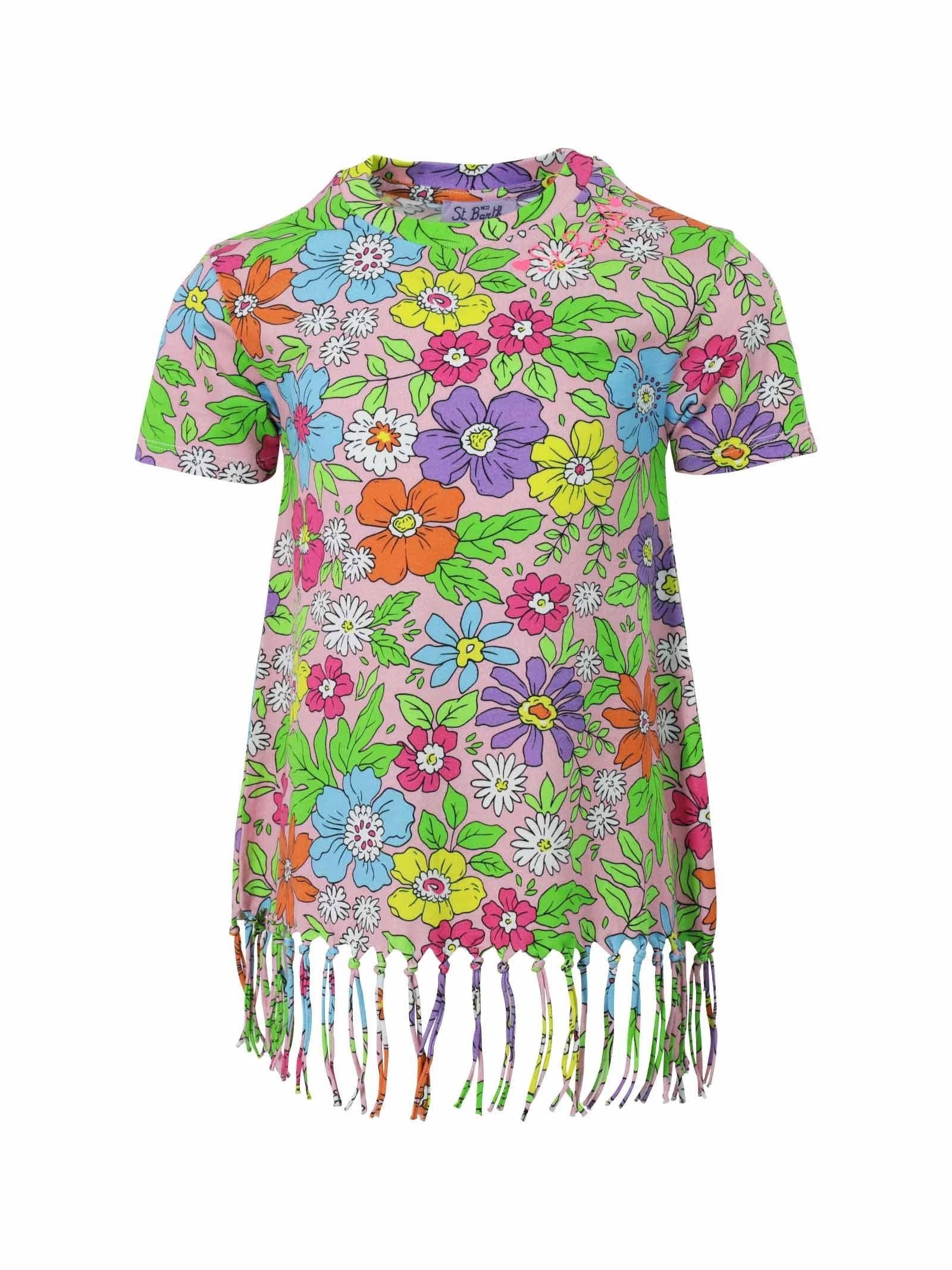 DRESS WITH FRINGE ABY0001/00446D MC2 SAINT BARTH