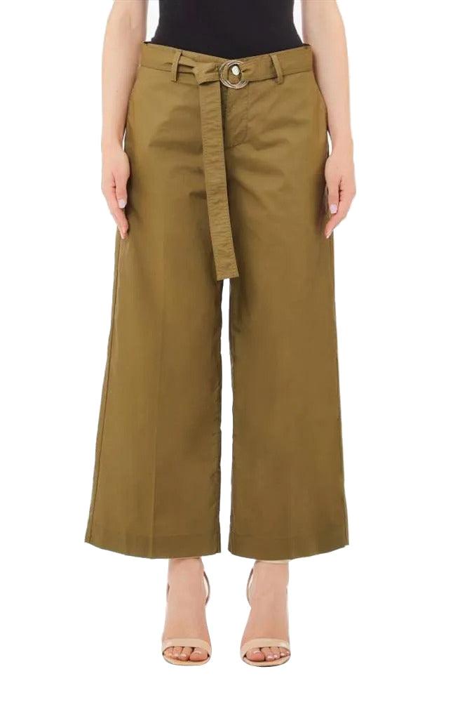 PANT.CROPPED BELT REG.W. 