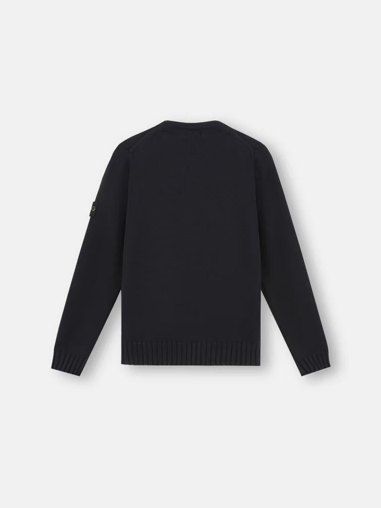 Maglione Girocollo In Cotone Bianco 8116515A2/V0029 STONE ISLAND JUNIOR
