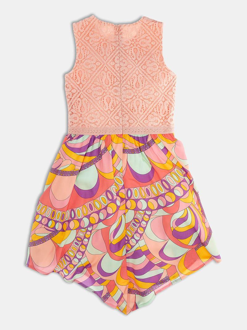 MIXED FABRIC SL DRESS 