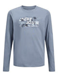 JACK JONES KIDS JCOOUTDOOR LOGO TEE AW24 LS CREW N JNR