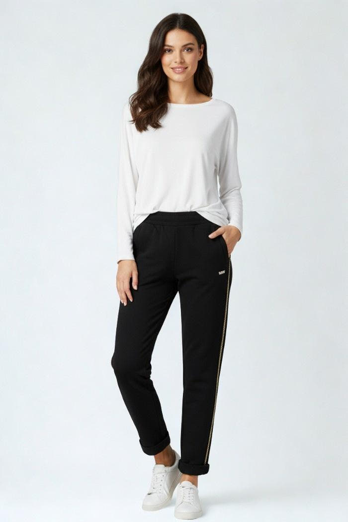PANTALONE IN FELPA CON CATENA 