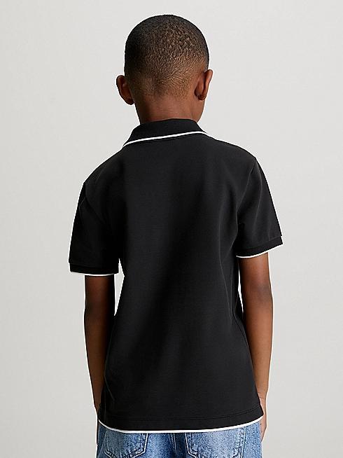 INTARSIA LOGO PIQUE POLO 