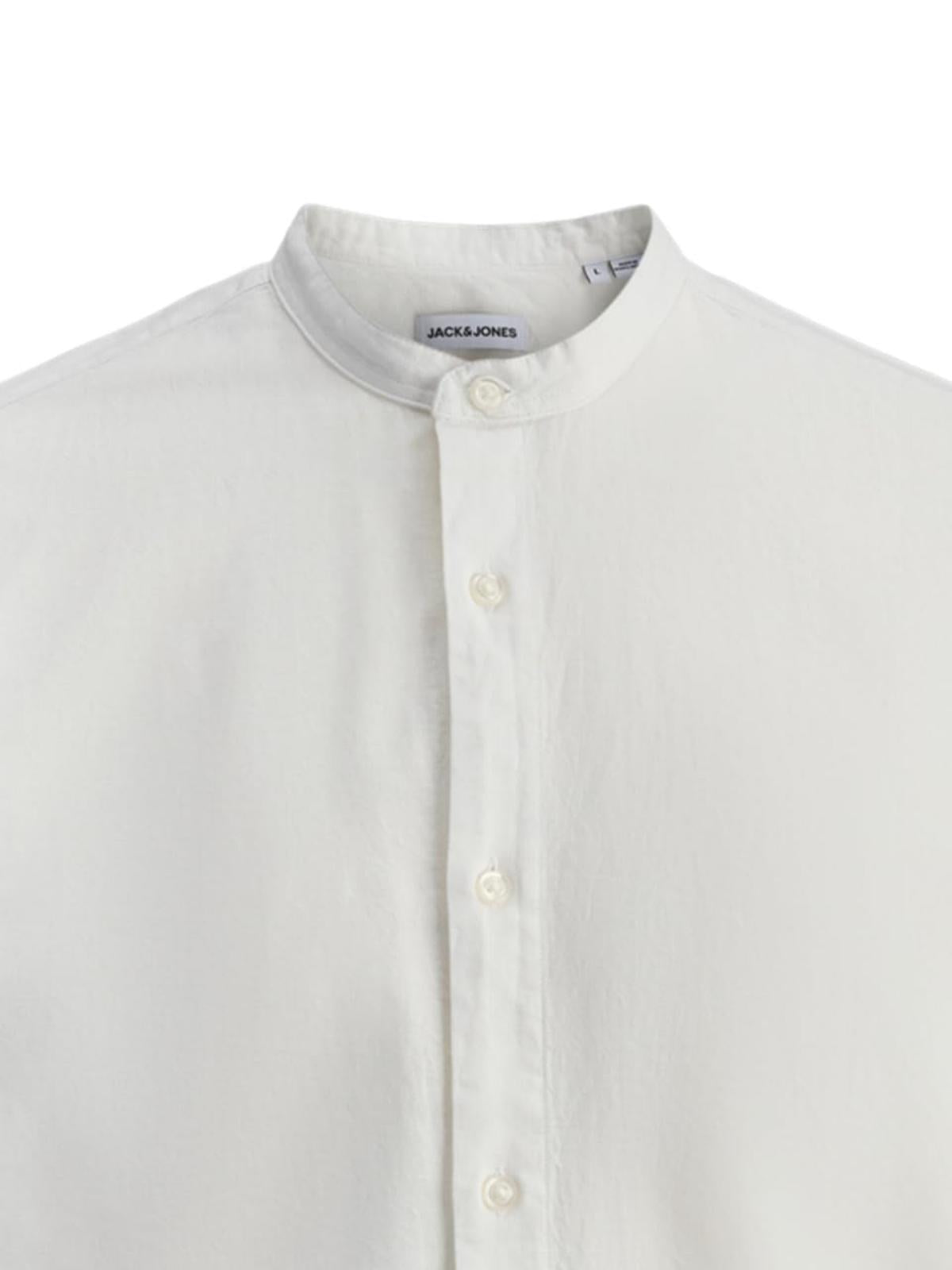 JJEBREEZE LINEN BLEND BAND SHIRT L/S SN 