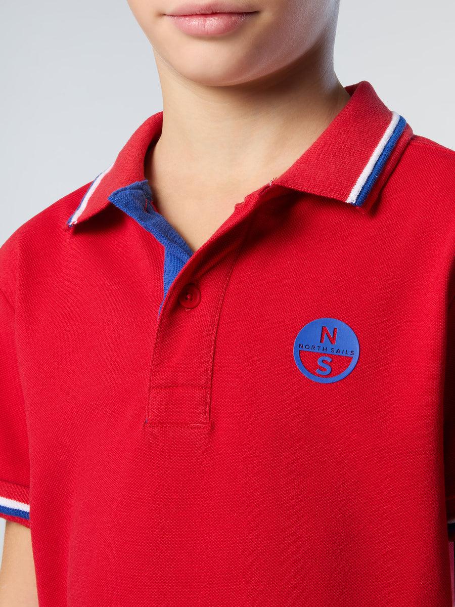 POLO SHORT SLEEVE W/NUMBER APPLICATION ON SLEEVE 