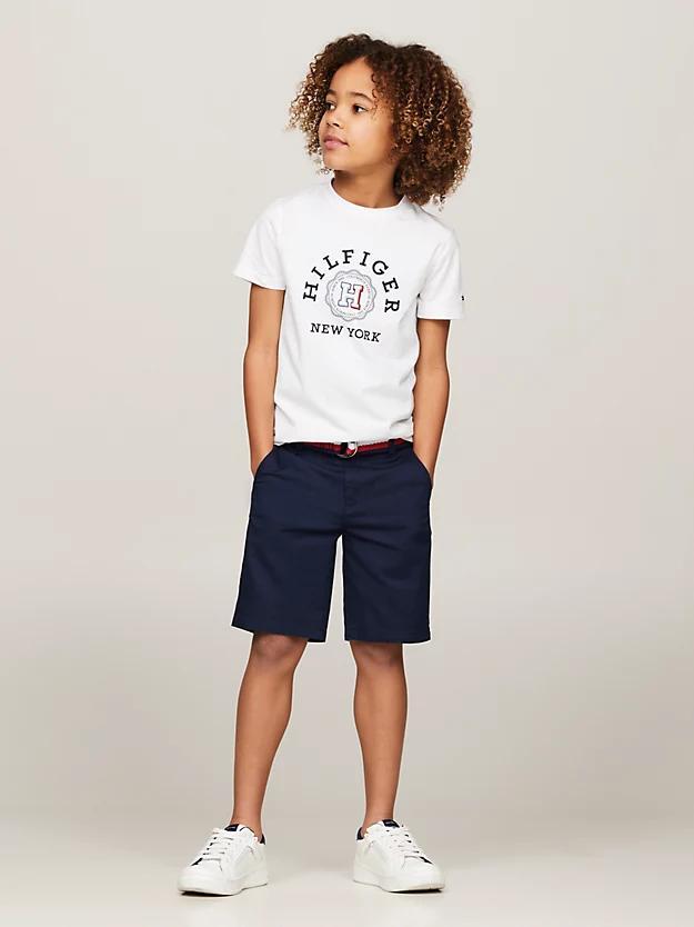 WOVEN BELTED SHORTS 