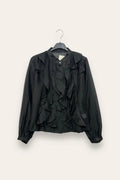 Shirt with ruffle edge