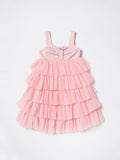 TWINSET ABITO CORTO A BALZE IN TULLE CON CORPINO IN TAF
