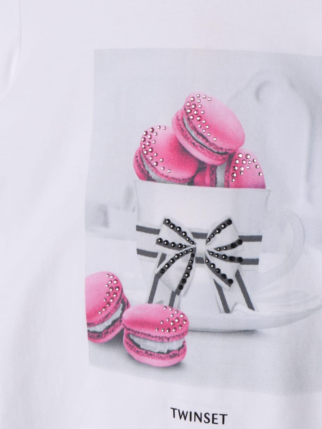 T-SHIRT M/C STAMPA TAZZA 241GJ2248/11435 TWINSET