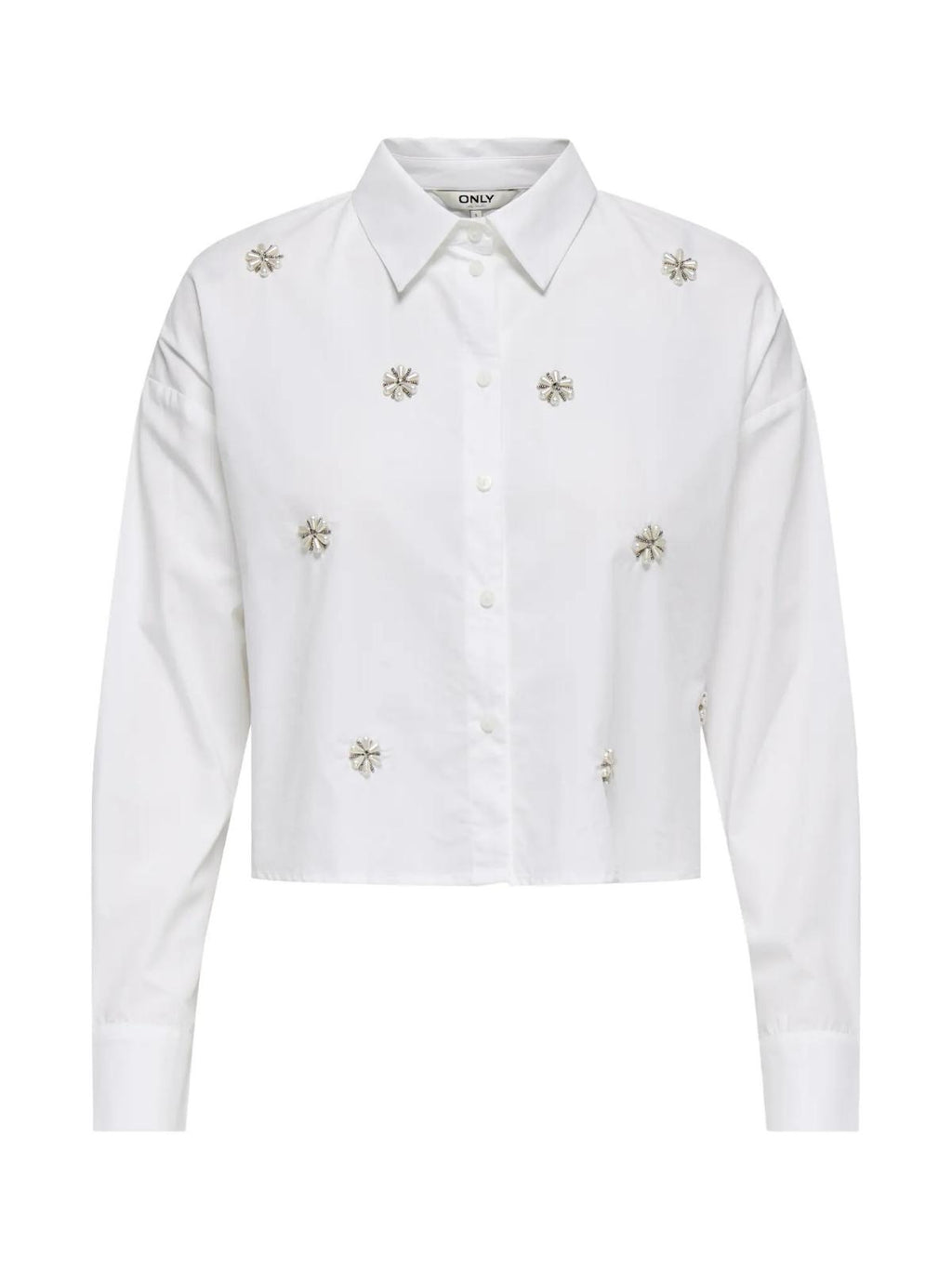 15371587/Bright White PEARL FLOWERS ONLY