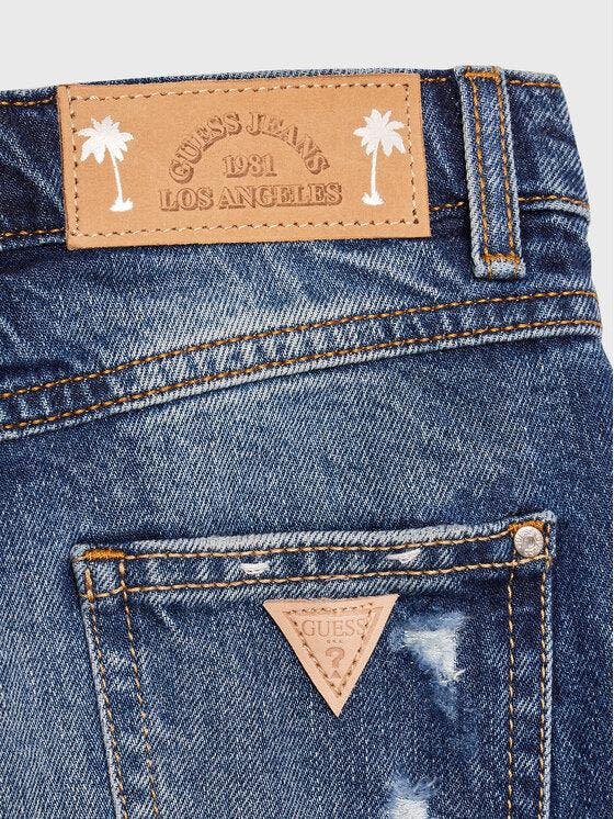 BAMBOO DENIM SHORTS W/STRASS 