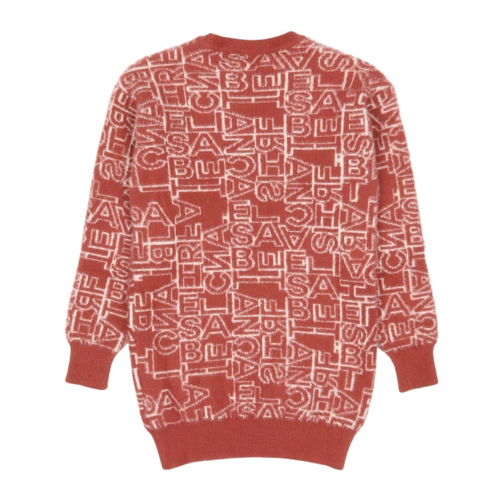 ABITO TRICOT JACQUARD LETTERING 