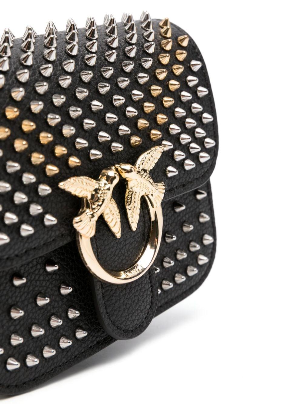 LOVE BELL MICRO PELLE BOTTALATA + BORCHIE 100049 A18K/Z99N PINKO