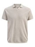 JACK AND JONES JJHILL KNIT SPLIT NECK SS26