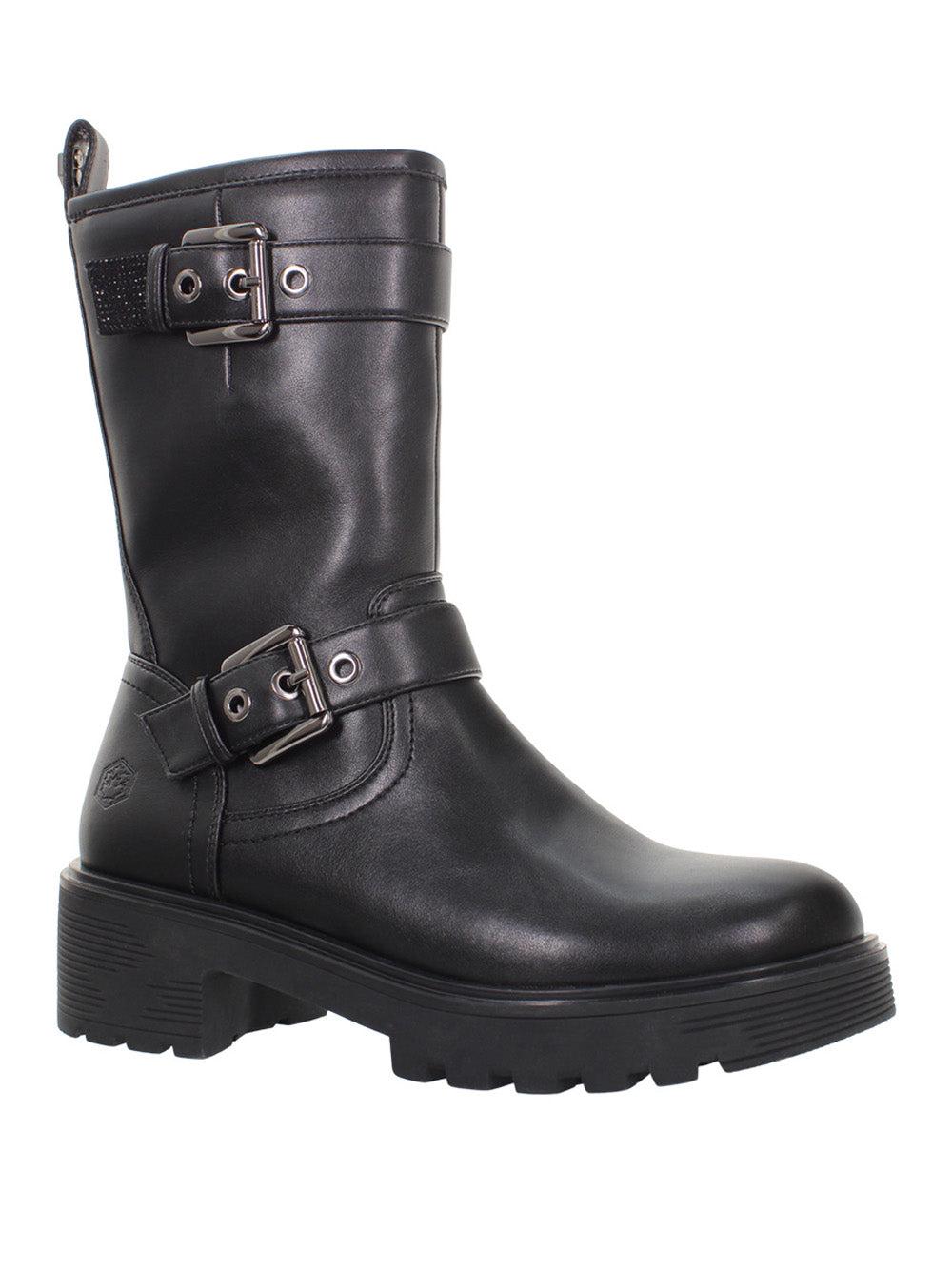 BIKER BOOTS 102230227/BLACK LUMBERJACK